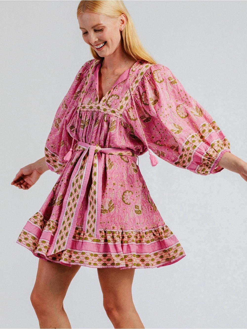 $198 MSRP NWT Cleobella Magdalena Mini Dress Wildflower size XS